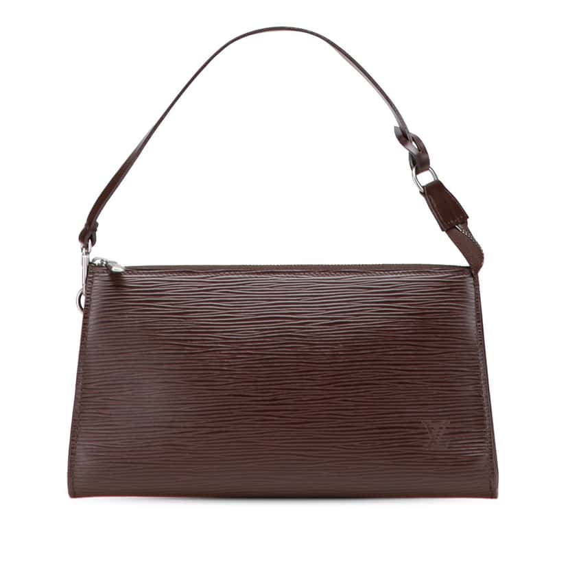 Louis Vuitton Epi Pochette Accessoires Brown Leather Good condition - Front View