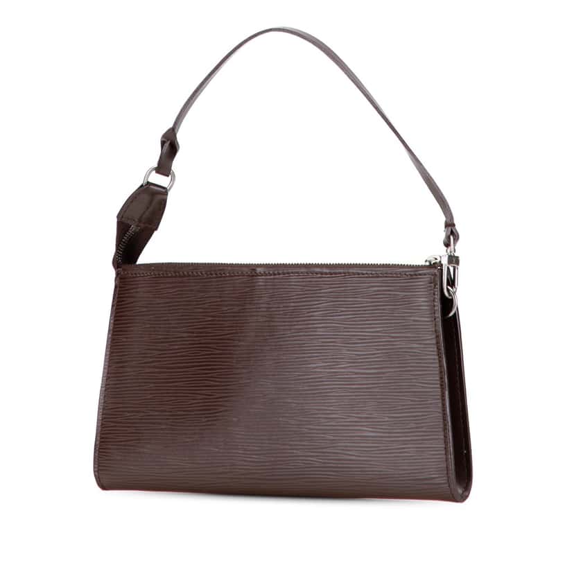 Louis Vuitton Epi Pochette Accessoires Brown Leather Good condition - Back View