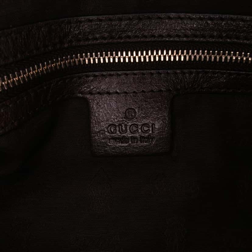 Gucci GG Canvas Charm Satchel Brown Canvas Good condition - Box View