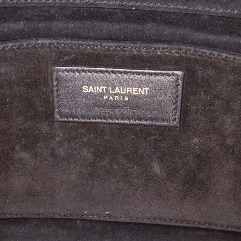 Saint Laurent Calfskin Classic Y Ligne Clutch Black Leather Good condition - Box View