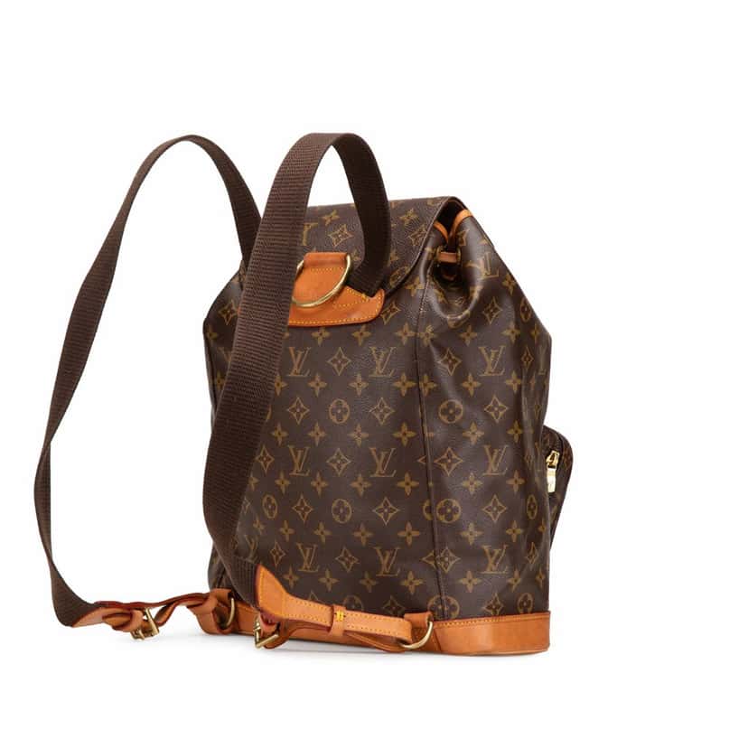 Louis Vuitton Monogram Montsouris GM Brown Canvas Good condition - Back View