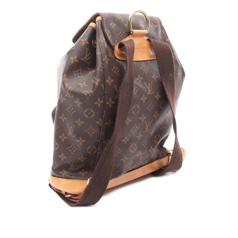 Louis Vuitton Monogram Montsouris GM Brown Canvas Good condition - Back View