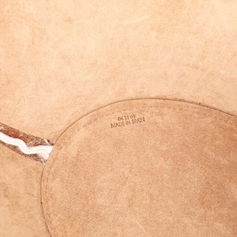 Loewe Paulas Ibiza Denim Shell Basket Tote White Denim Good condition - Box View