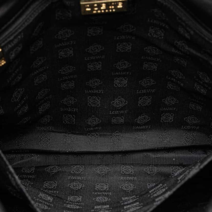 Loewe Nappa Flamenco Drawstring Crossbody Black Leather Good condition - Box View