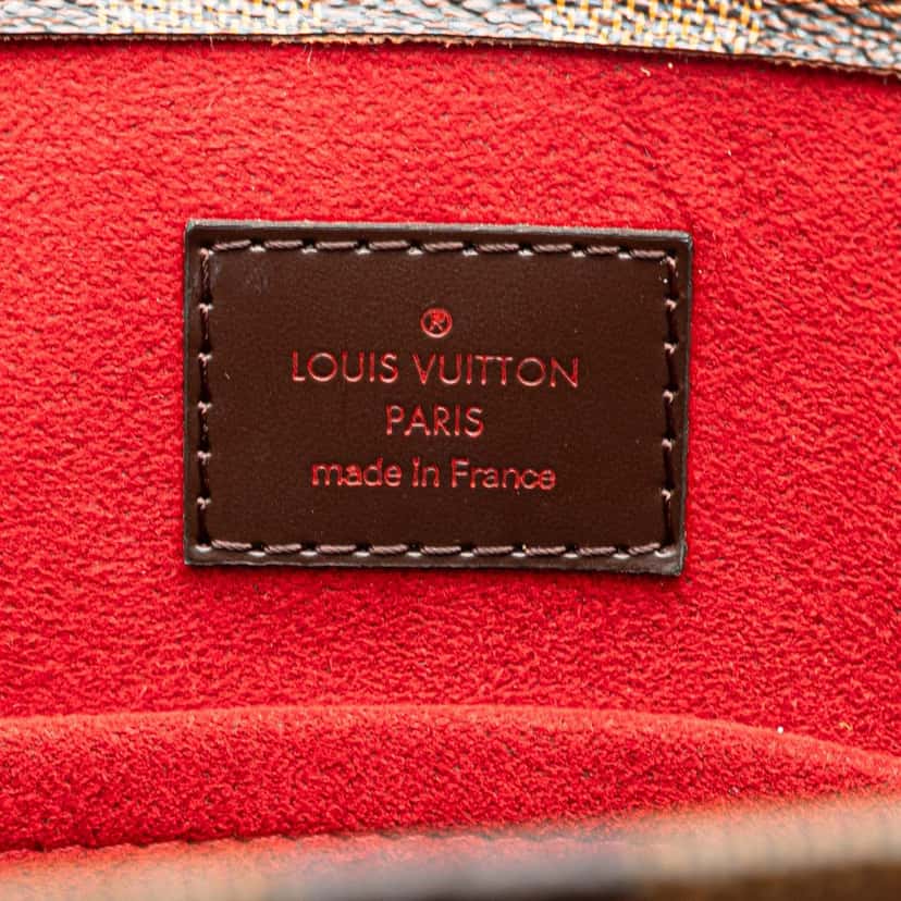 Louis Vuitton Damier Ebene Sac Plat Brown Canvas Good condition - Box View