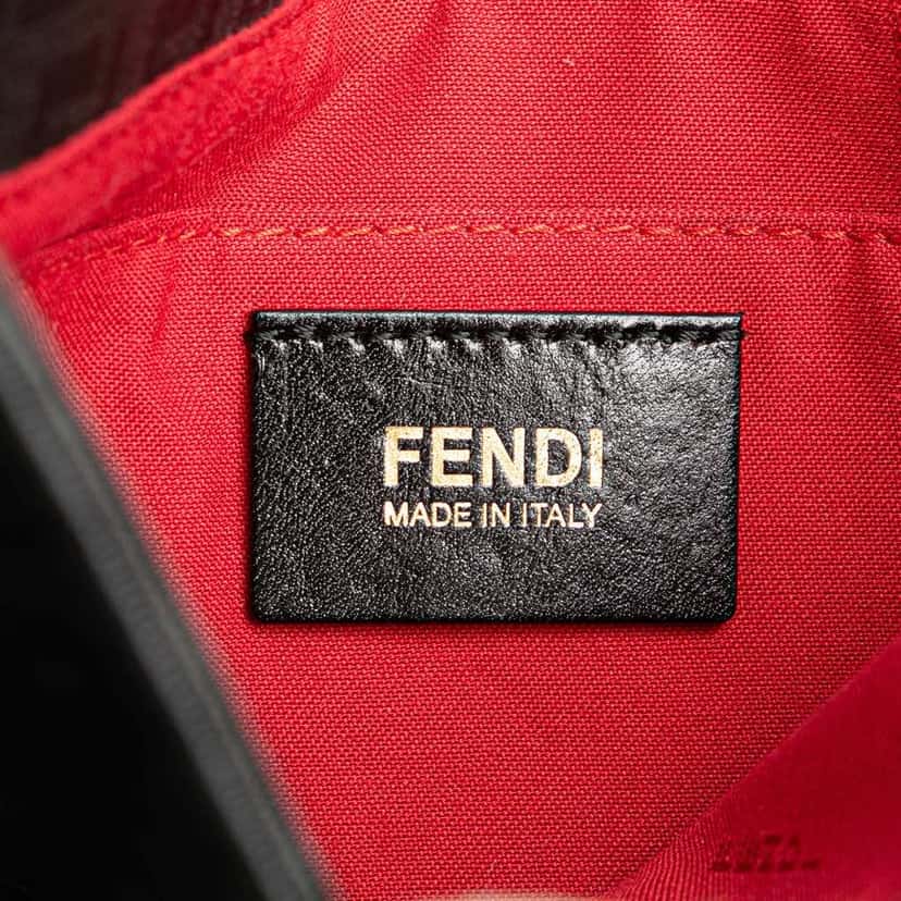 Fendi Zucchino Spalmati Crossbody Black Canvas Good condition - Box View