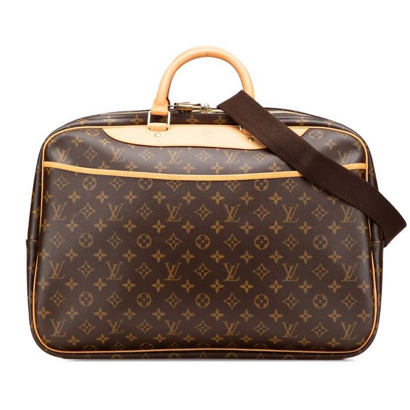 Louis Vuitton Monogram Alize 24 Heures Brown Canvas Good condition - Front View