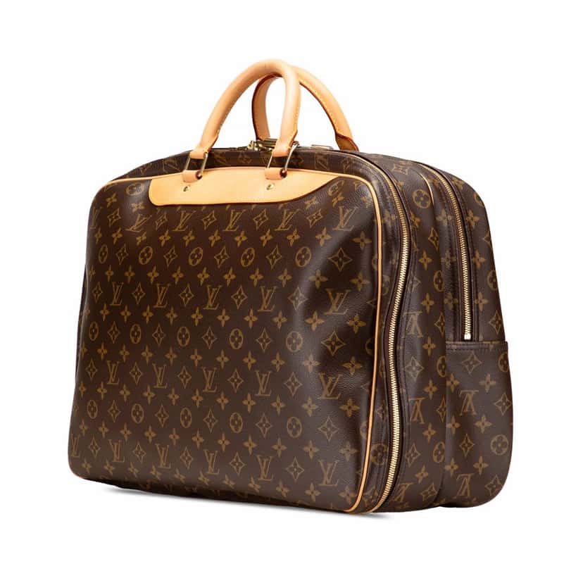 Louis Vuitton Monogram Alize 24 Heures Brown Canvas Good condition - Back View