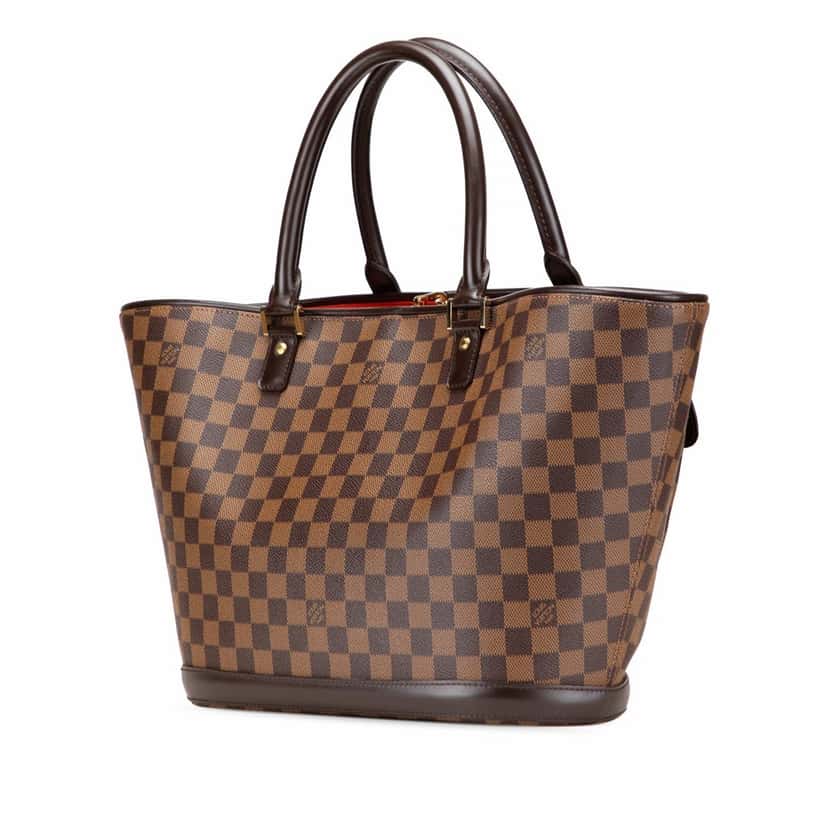 Louis Vuitton Damier Ebene Manosque GM Brown Canvas Good condition - Back View
