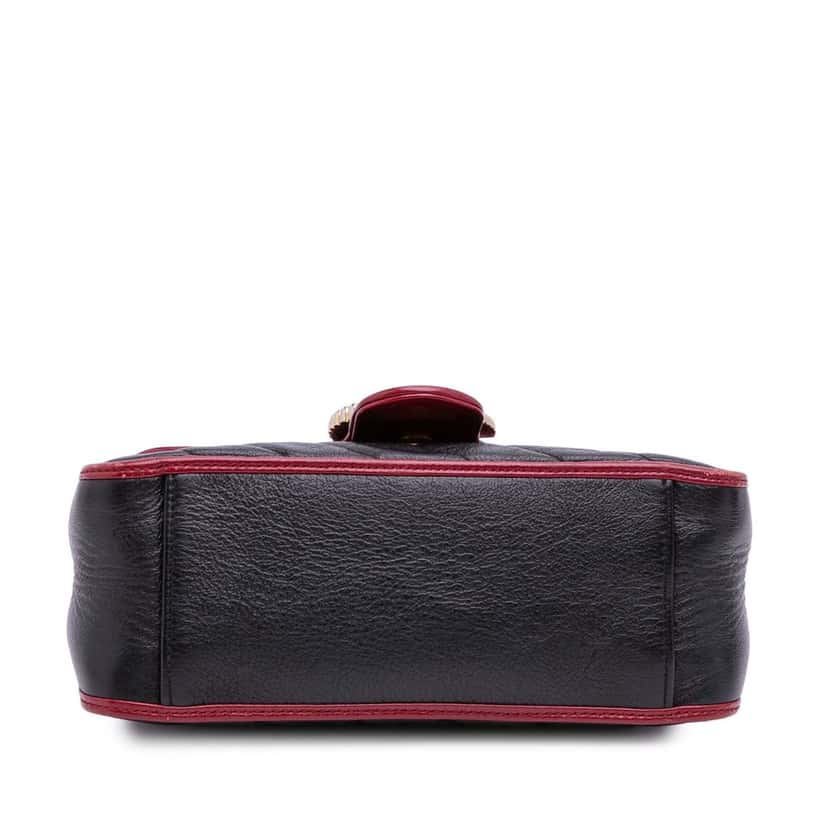 Gucci GG Marmont Matelasse Leather Torchon Top Handle Bag Black Leather Good condition - Inside View