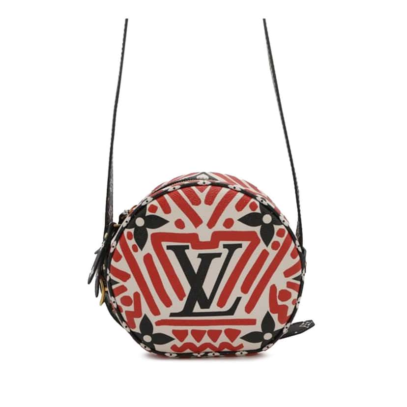 Louis Vuitton Monogram Giant Crafty Boite Chapeau Souple Bag Red Canvas Good condition - Front View
