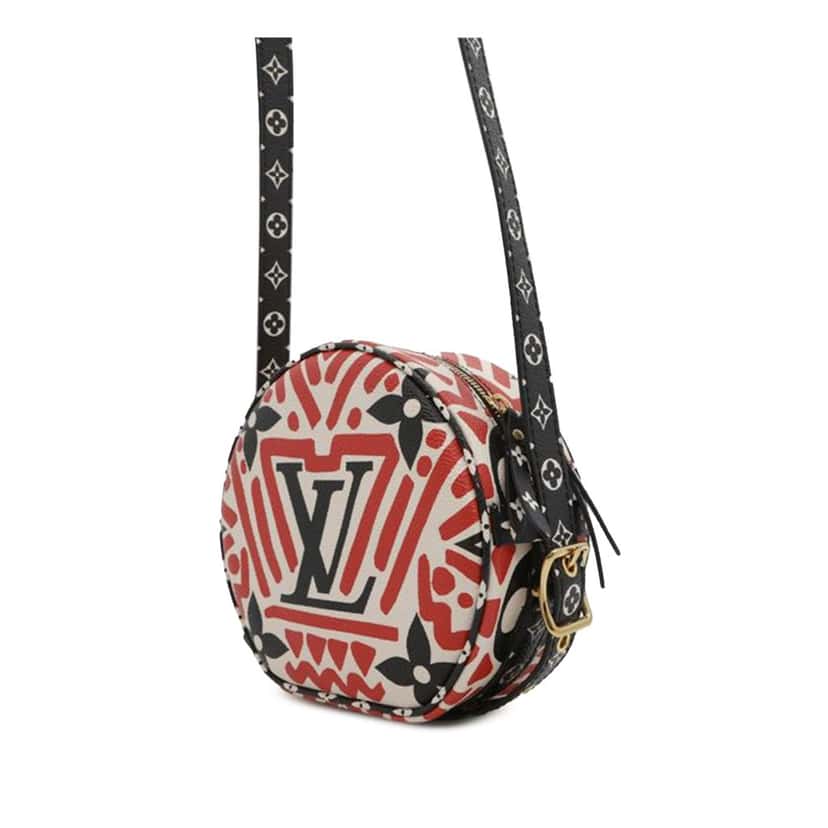 Louis Vuitton Monogram Giant Crafty Boite Chapeau Souple Bag Red Canvas Good condition - Back View
