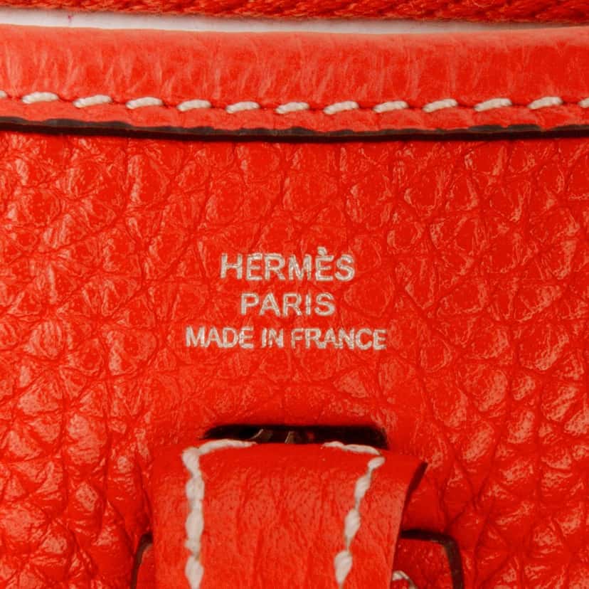 Hermès Clemence Evelyne TPM 16 Orange Leather Good condition - Box View