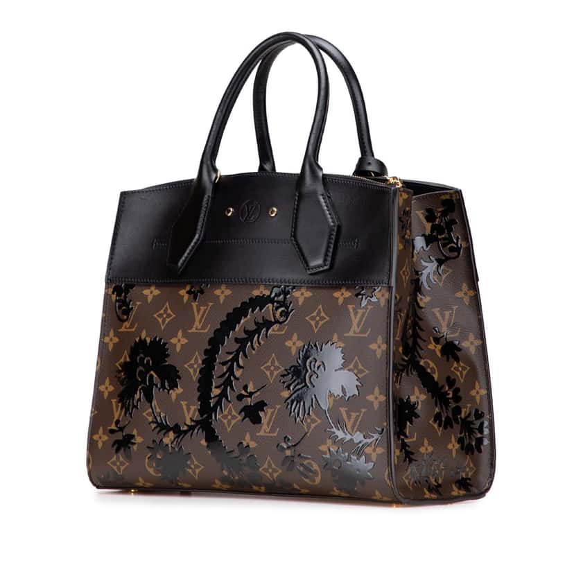 Louis Vuitton Monogram City Steamer Blossom MM Brown Canvas Good condition - Back View