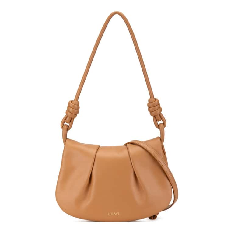 Loewe Leather Paseo Satchel Brown Leather Good condition - Front View