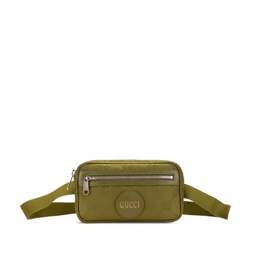 Gucci GG Nylon Off The Grid Belt Bag Green Good condition - Front View