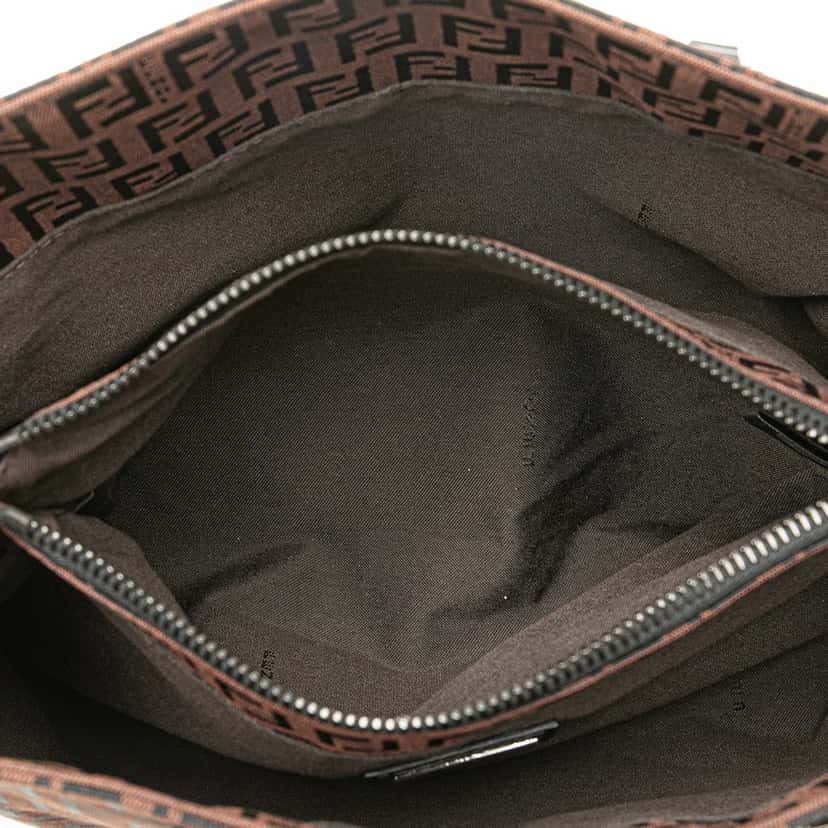 Fendi Zucchino Canvas Tote Brown Canvas Good condition - Model View