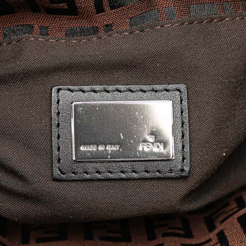 Fendi Zucchino Canvas Tote Brown Canvas Good condition - Box View