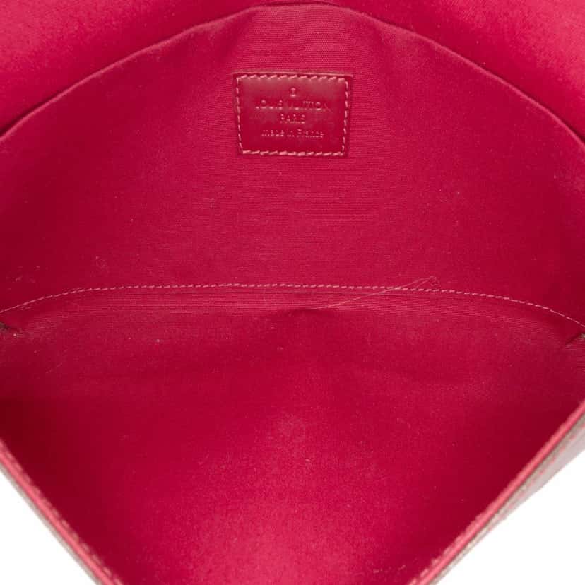 Louis Vuitton Monogram Vernis Pochette Felicie Pink Leather Good condition - Box View