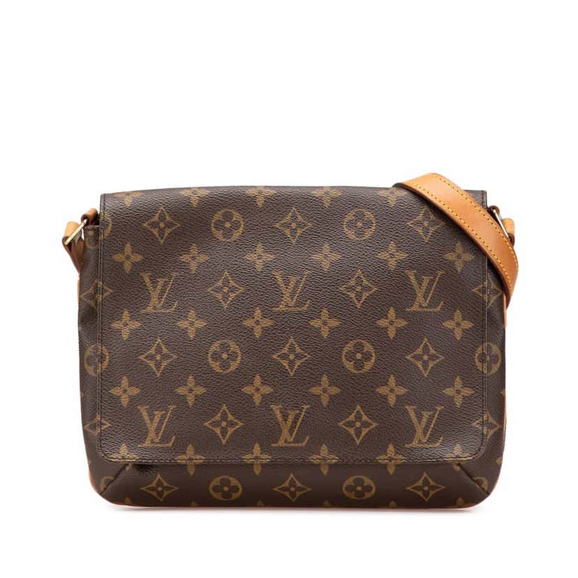 Louis Vuitton Monogram Musette Tango Short Strap Brown Canvas Good condition - Front View