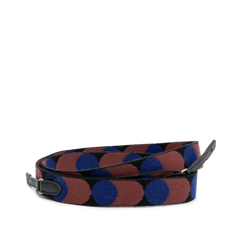 Hermès Sangle Flipperball 25 mm To Go Bag Strap Black Canvas Very good condition - Front View