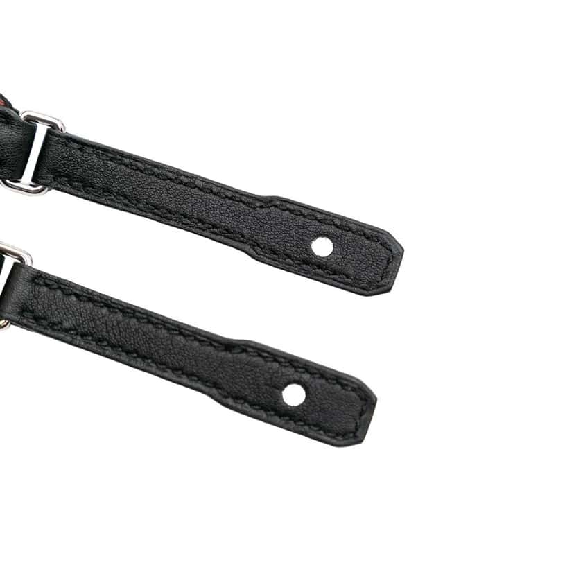 Hermès Sangle Flipperball 25 mm To Go Bag Strap Black Canvas Very good condition - Box View