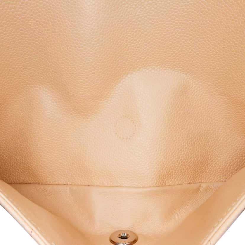 Chanel Jumbo Classic Caviar Double Flap Brown Leather Good condition - Box View