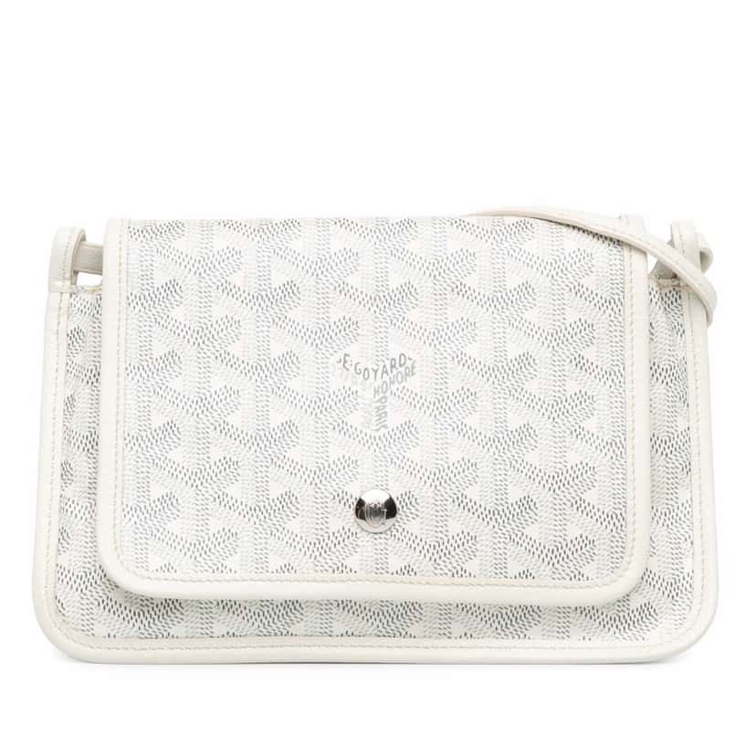 Goyard Goyardine Plumet Pocket Wallet White Canvas Very good condition - Front View