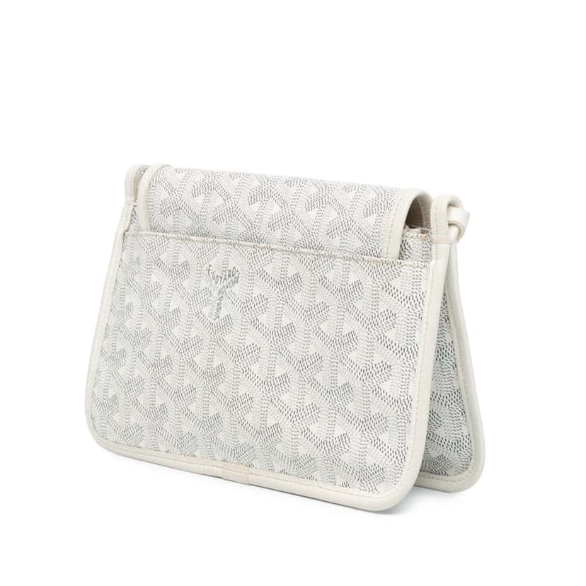 Goyard Goyardine Plumet Pocket Wallet White Canvas Very good condition - Back View