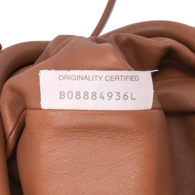 Bottega Veneta Lambskin The Mini Pouch Crossbody Brown Leather Good condition - Box View