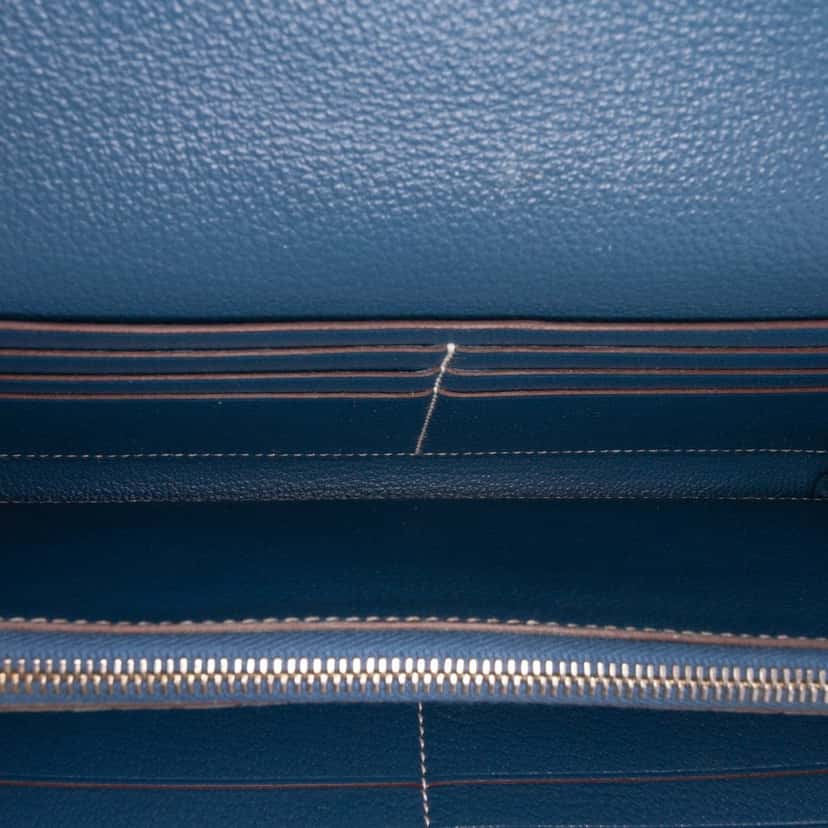 Hermès Epsom Kelly Longue Wallet Red Leather Good condition - Box View