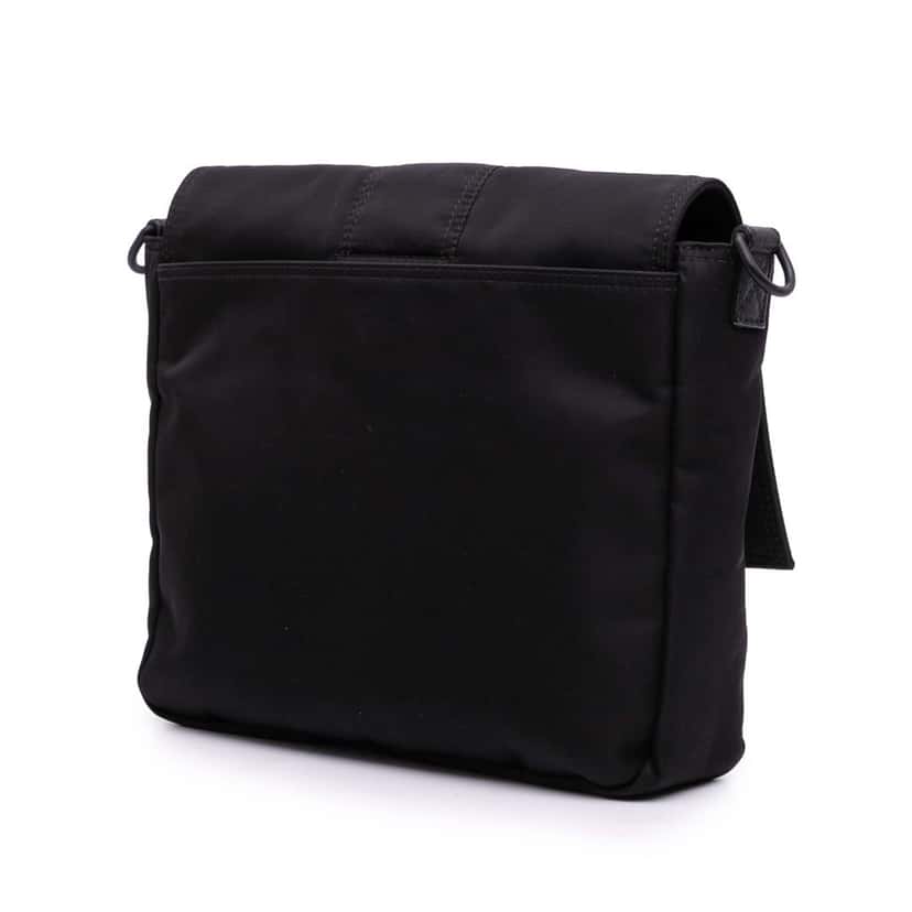 Fendi Medium Econyl Nylon Baguette Crossbody Black Good condition - Back View