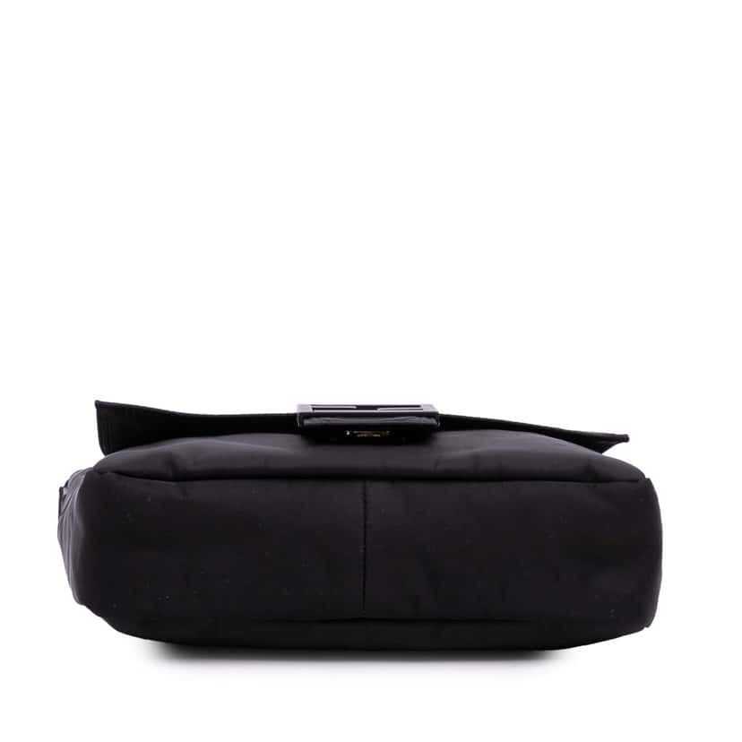 Fendi Medium Econyl Nylon Baguette Crossbody Black Good condition - Inside View