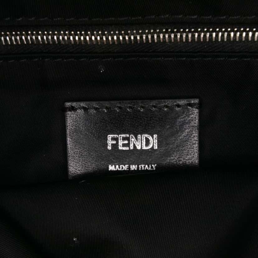 Fendi Medium Econyl Nylon Baguette Crossbody Black Good condition - Box View