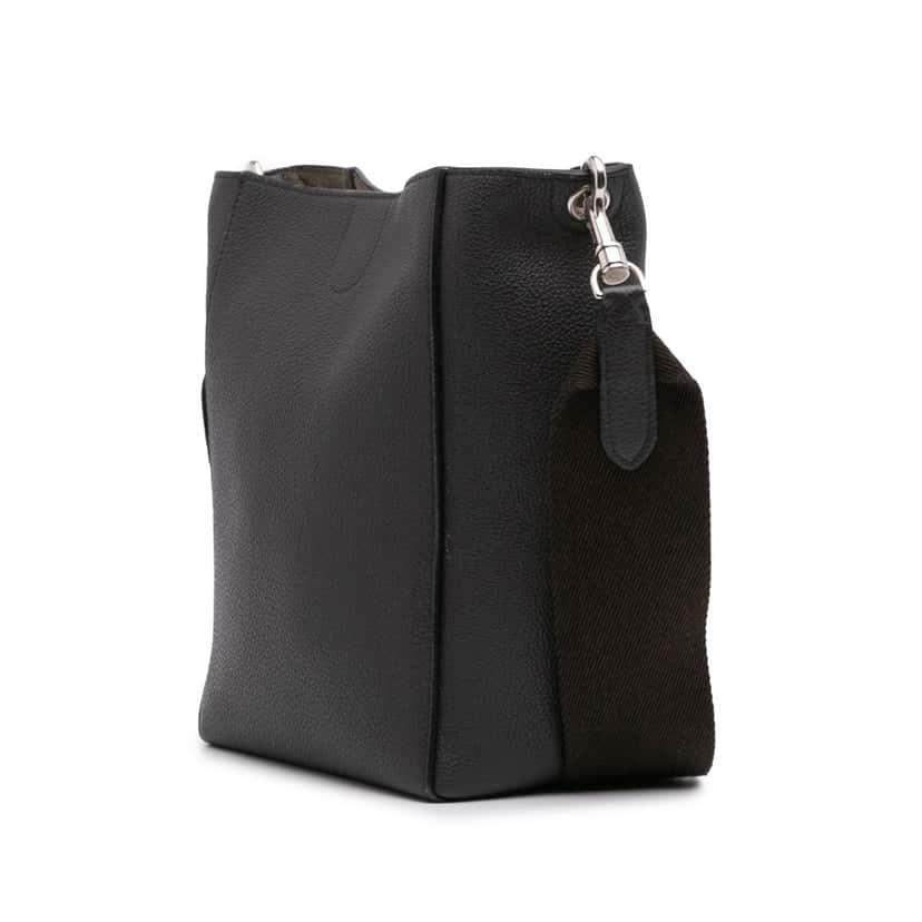 Celine Small Soft Grained Calfskin Seau Sangle Shoulder Bag Brown Leather Good condition - Back View
