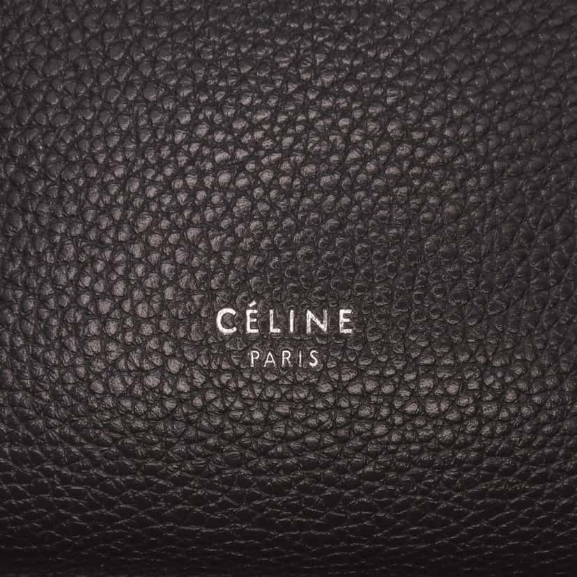 Celine Small Soft Grained Calfskin Seau Sangle Shoulder Bag Brown Leather Good condition - Box View