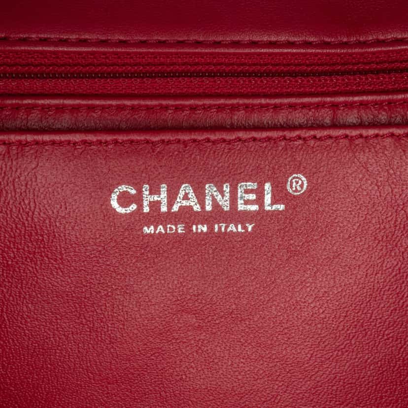 Chanel Maxi Classic Chevron Lambskin Single Flap Pink Leather Good condition - Box View