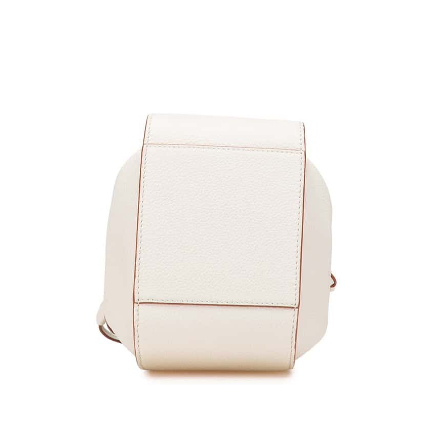 Loewe Mini Grained Calfskin Hammock Bag White Leather Good condition - Inside View