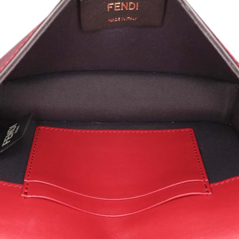 Fendi Zucca Embossed Leather F is Fendi Convertible Belt Bag Brown Leather Good condition - Model View