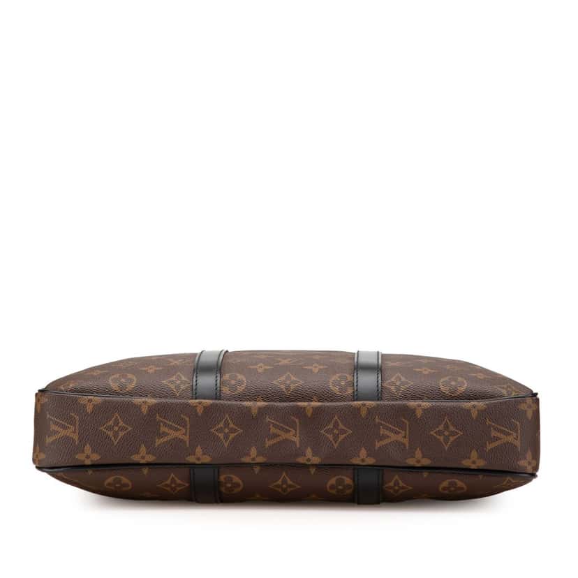 Louis Vuitton Monogram Macassar Porte Documents Voyage Brown Canvas Good condition - Inside View