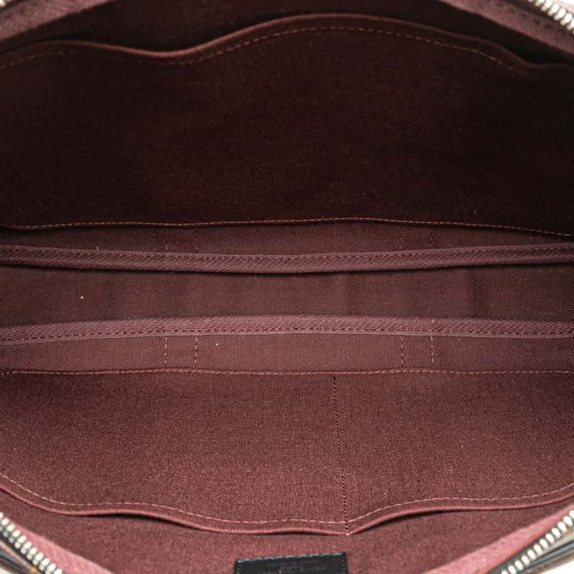 Louis Vuitton Monogram Macassar Porte Documents Voyage Brown Canvas Good condition - Model View
