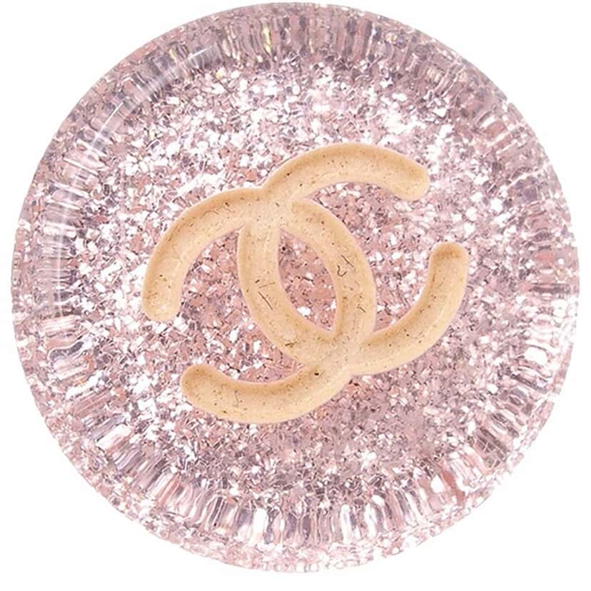 Chanel Resin CC Clip on Earrings Pink Good condition - Inside View