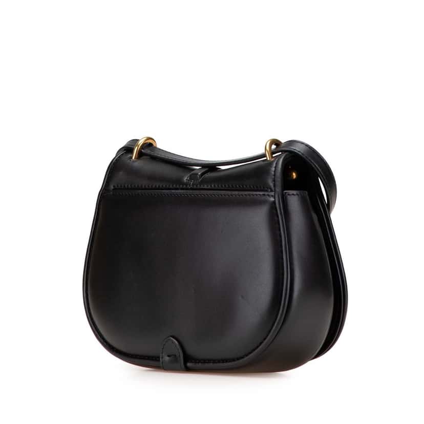 Fendi Mini Leather C mon Crossbody Black Leather Good condition - Back View