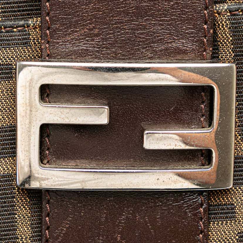 Fendi Zucca Canvas Shoulder Bag Brown Canvas Good condition - Box View