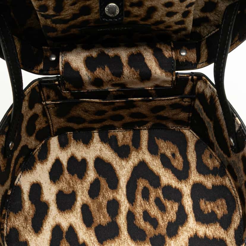 Saint Laurent Small Leather Mica Hatbox Satchel Black Leather Good condition - Model View