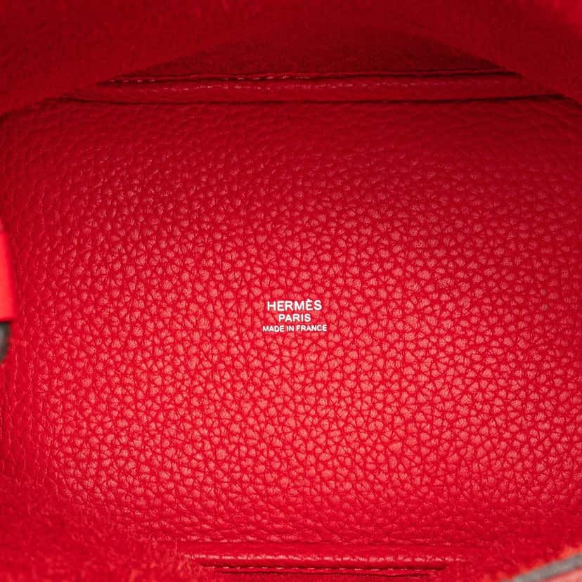 Hermès Clemence Picotin Lock 18 Red Leather Good condition - Model View