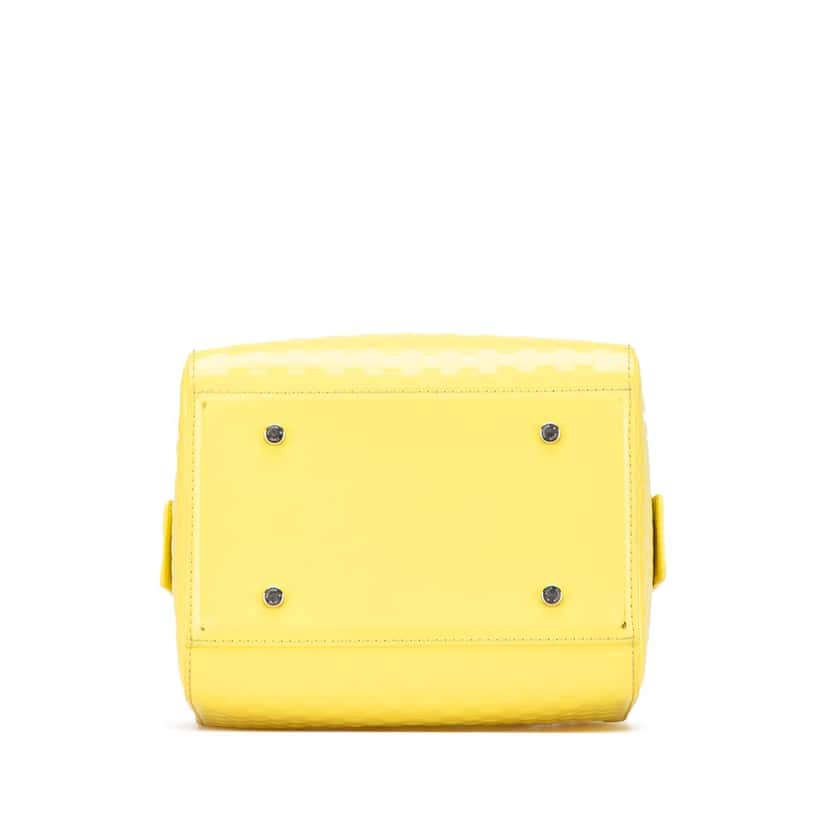 Louis Vuitton Damier Facette Speedy Cube PM Yellow Leather Good condition - Inside View