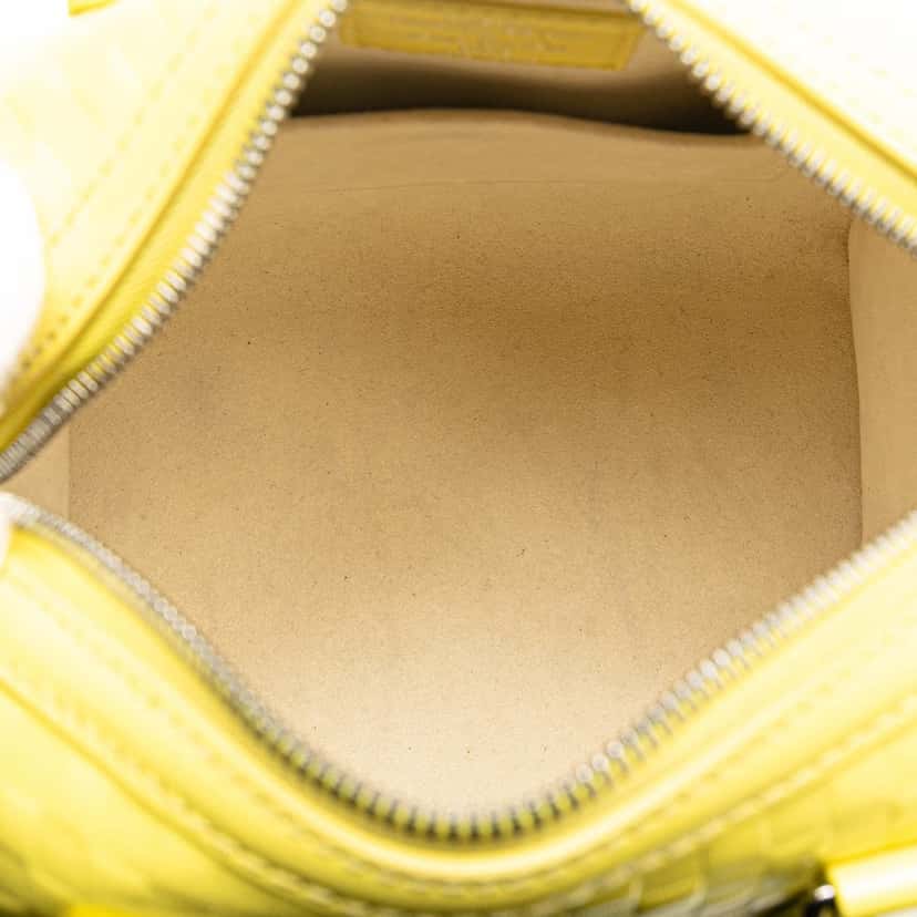 Louis Vuitton Damier Facette Speedy Cube PM Yellow Leather Good condition - Model View