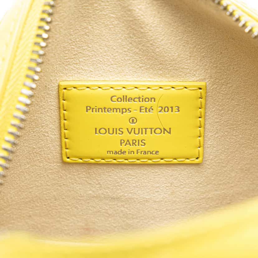 Louis Vuitton Damier Facette Speedy Cube PM Yellow Leather Good condition - Box View