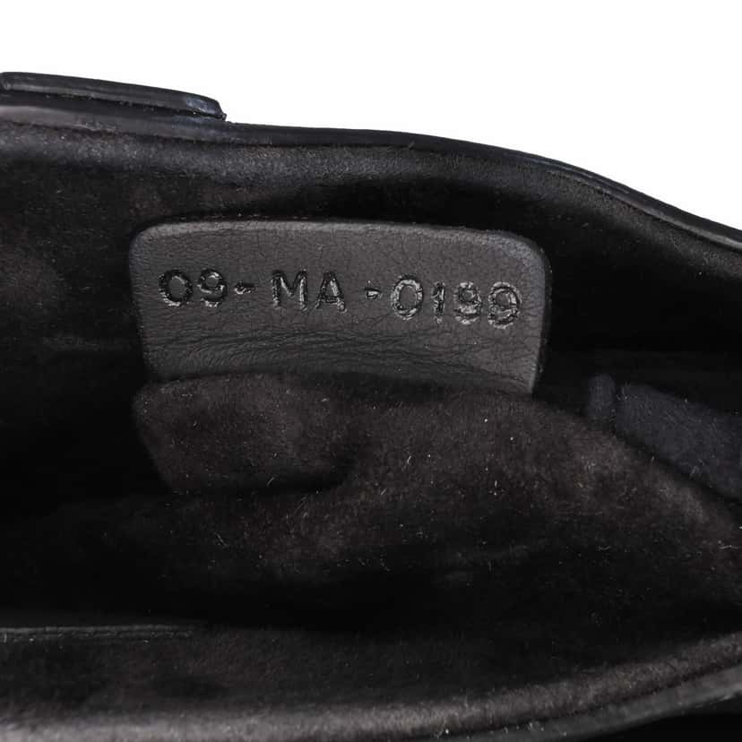 Dior Mini Ultra Matte Calfskin Saddle Bag Black Leather Good condition - Box View